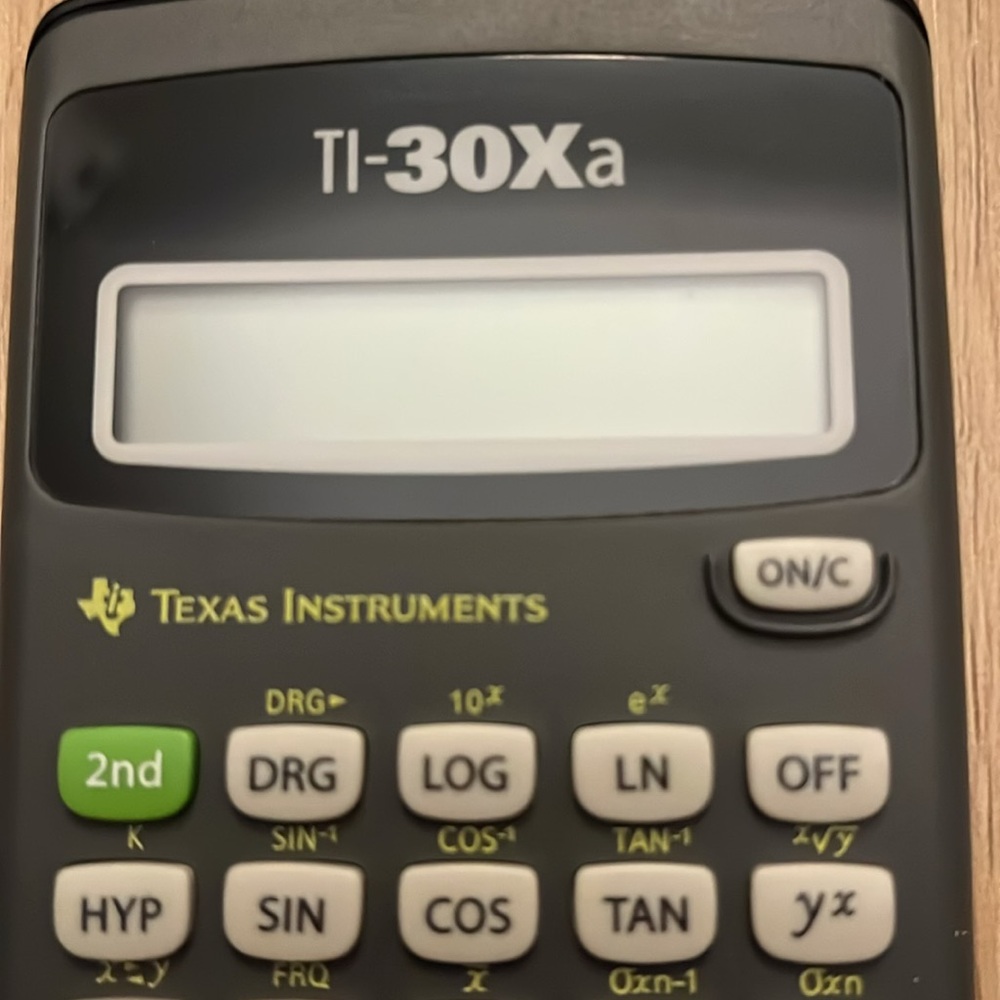 Texas Instruments TI-30Xa Scientific Calculator Solar Powered Works Tested - Picture 7 of 11